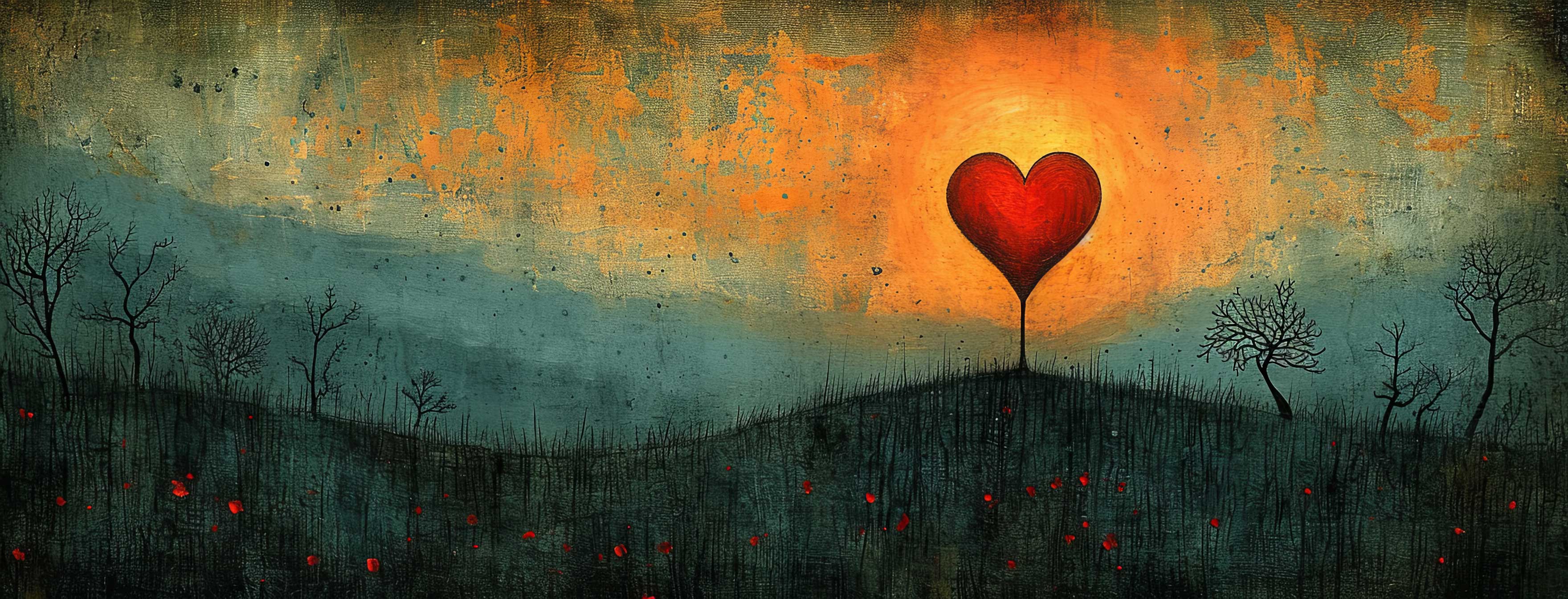 Preview for Surreal-heart-balloon-landscape-heart-cover-background-2b155
