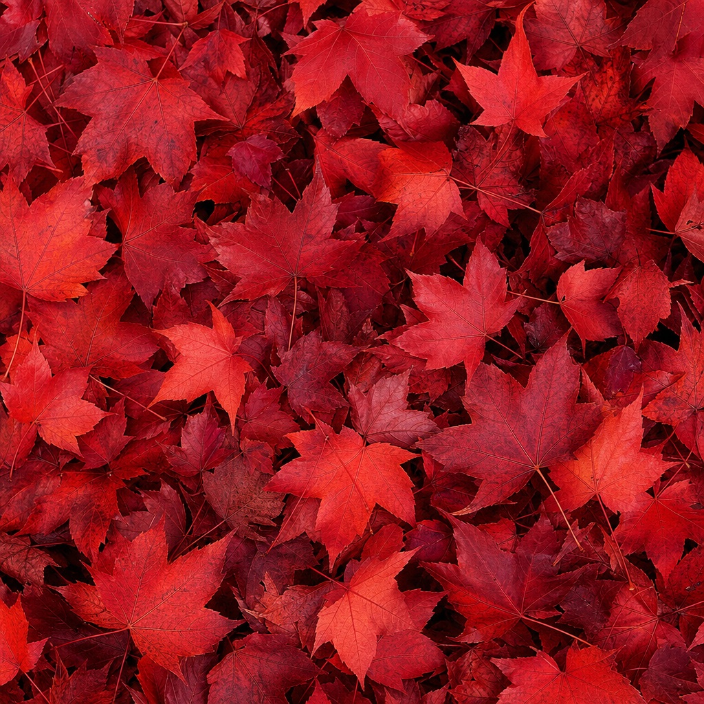 Preview for Square Red Leaves Background