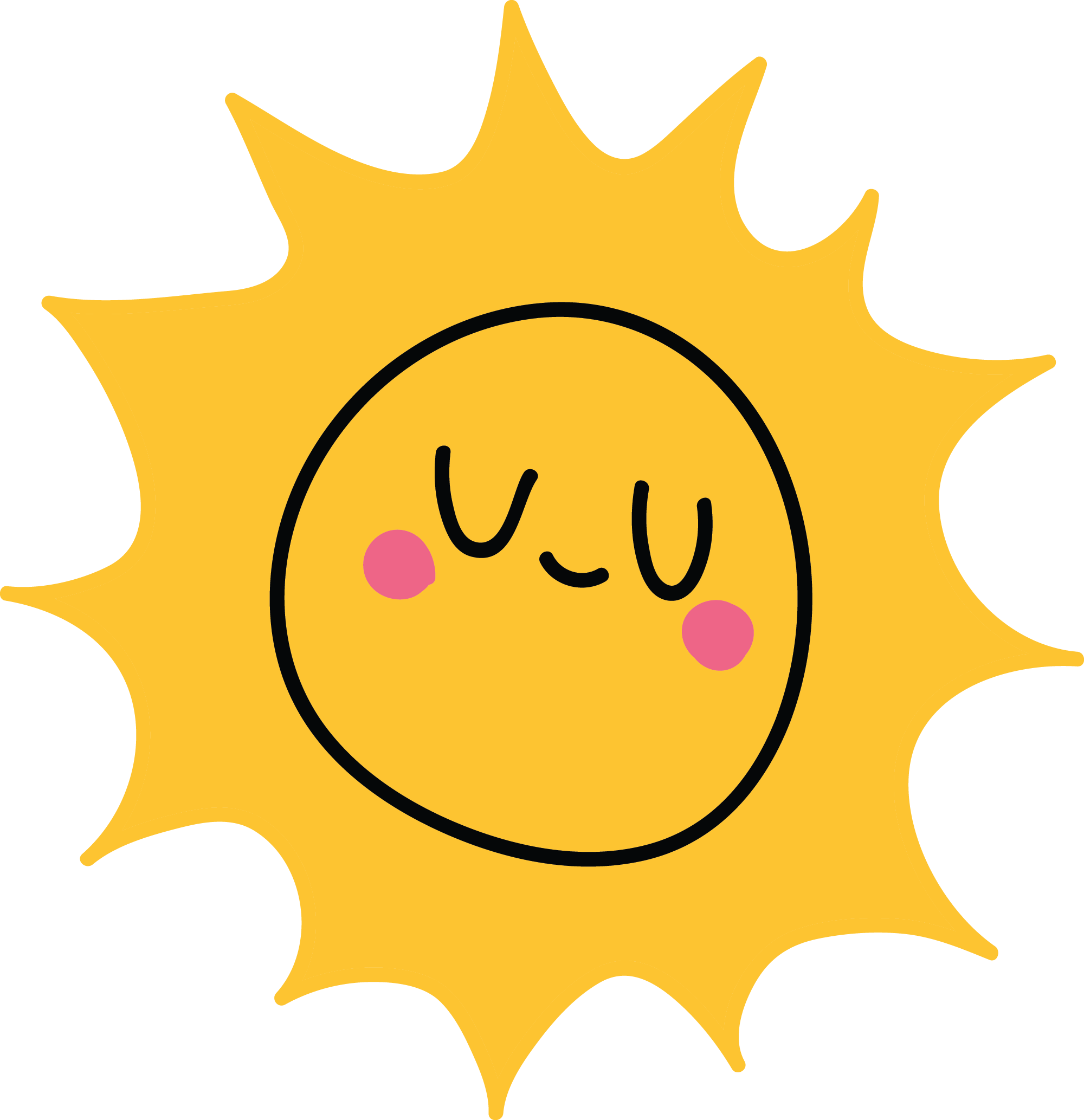 Preview for Smiling-sun-illustration-summer-sticker-769de
