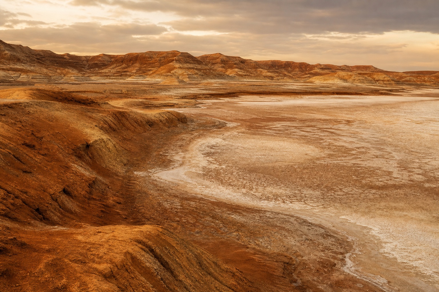 Preview for Desert Clay Landscape Background