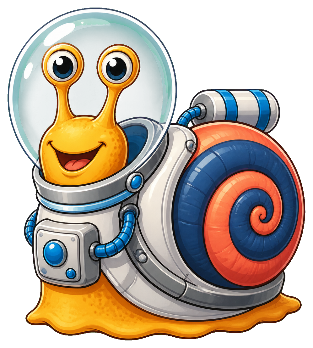 Preview for Astronaut Snail Sticker For Creative Designs