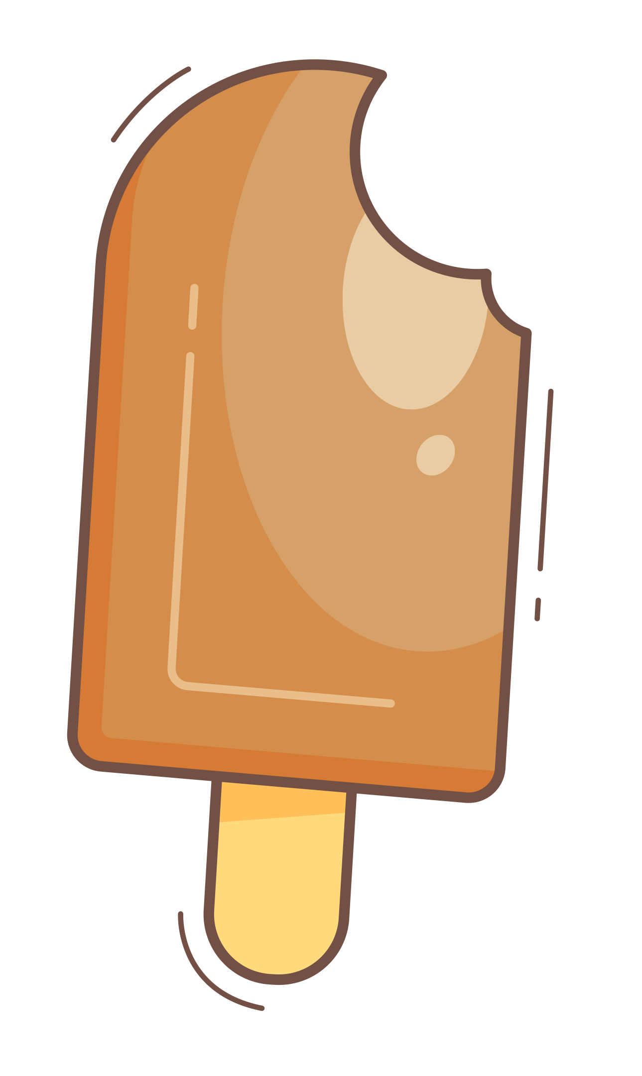 Preview for Caramel-ice-cream-bar-sticker-1a44b