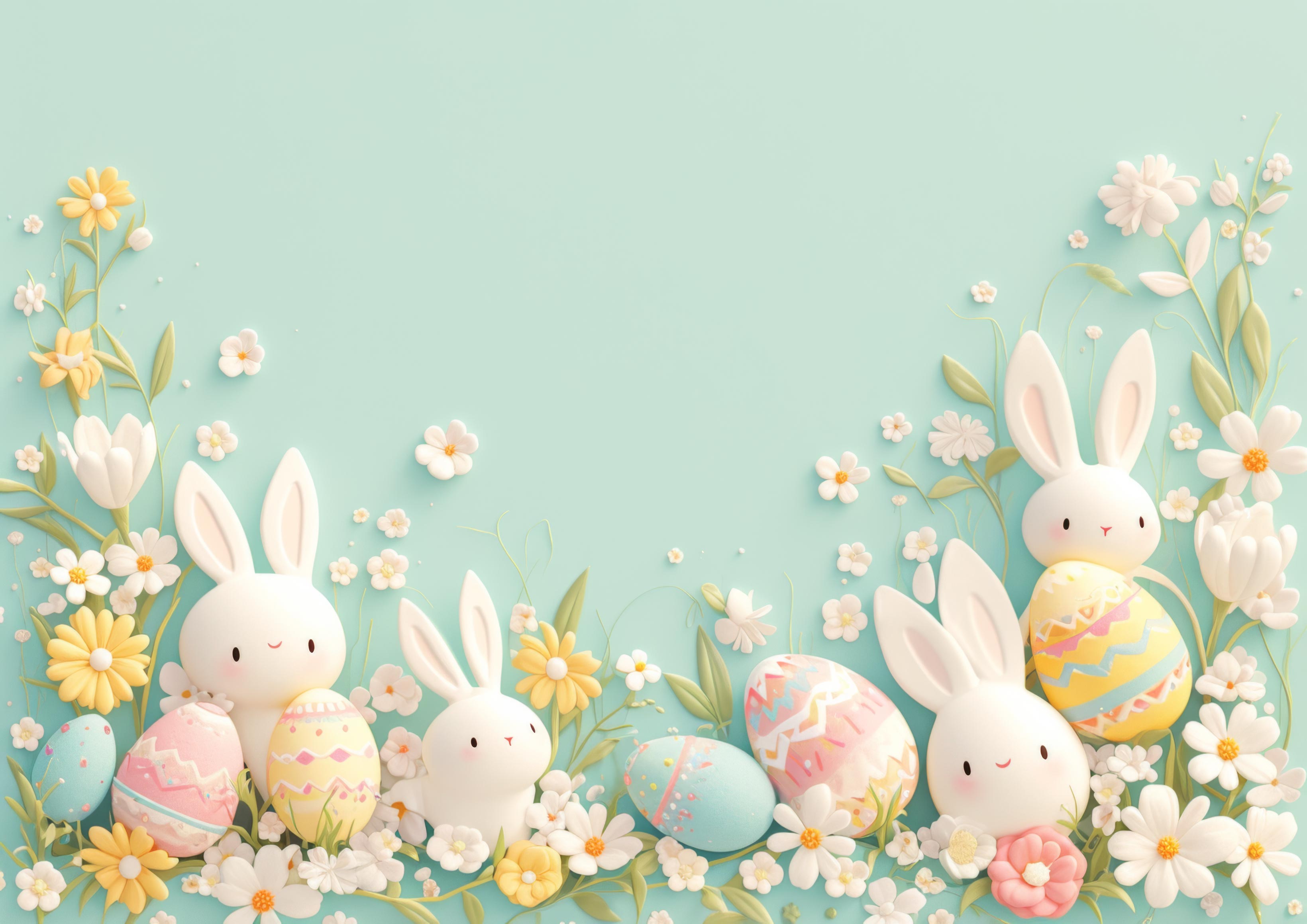 Preview for Easter-bunny-eggs-spring-background-1de15