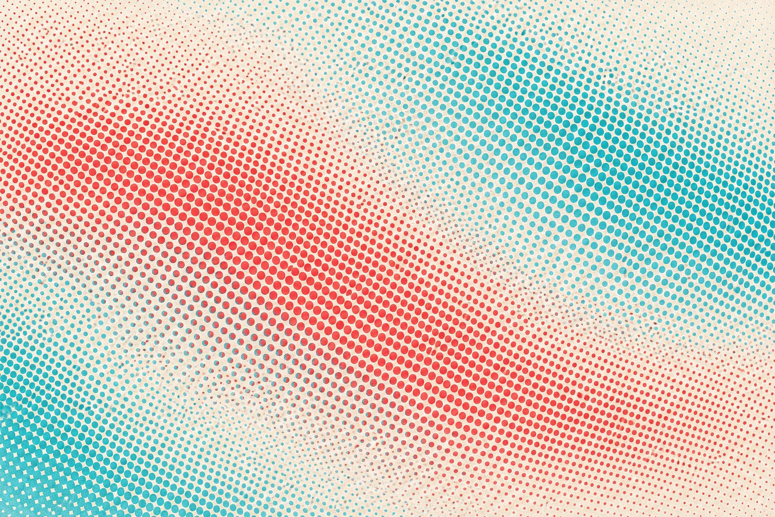 Preview for Cyan Red Diagonal Dot Wave Background