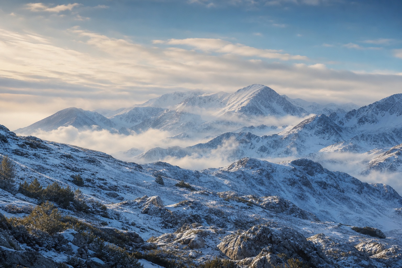 Preview for Alpine Mountain Dawn Background