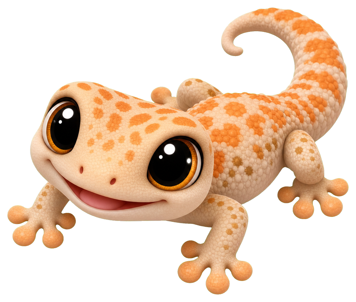 Preview for Cute Gecko Sticker