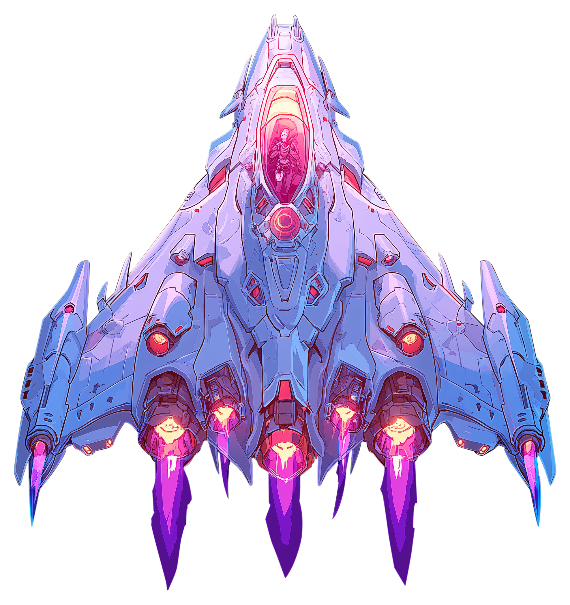 Preview for Futuristic-spacecraft-design-spaceship-sticker-772c9