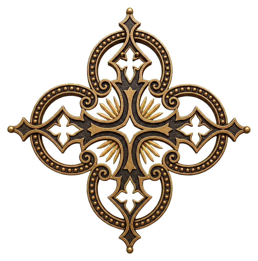 Preview for Ethiopian Quatrefoil Cross Sticker