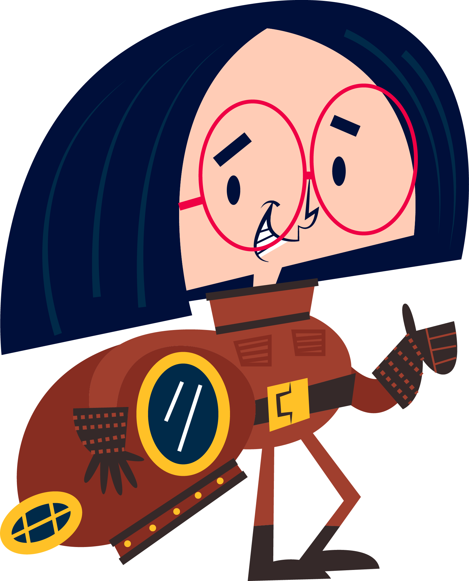 Preview for Edna-mode-character-design-halloween-costume-sticker-dbb7a