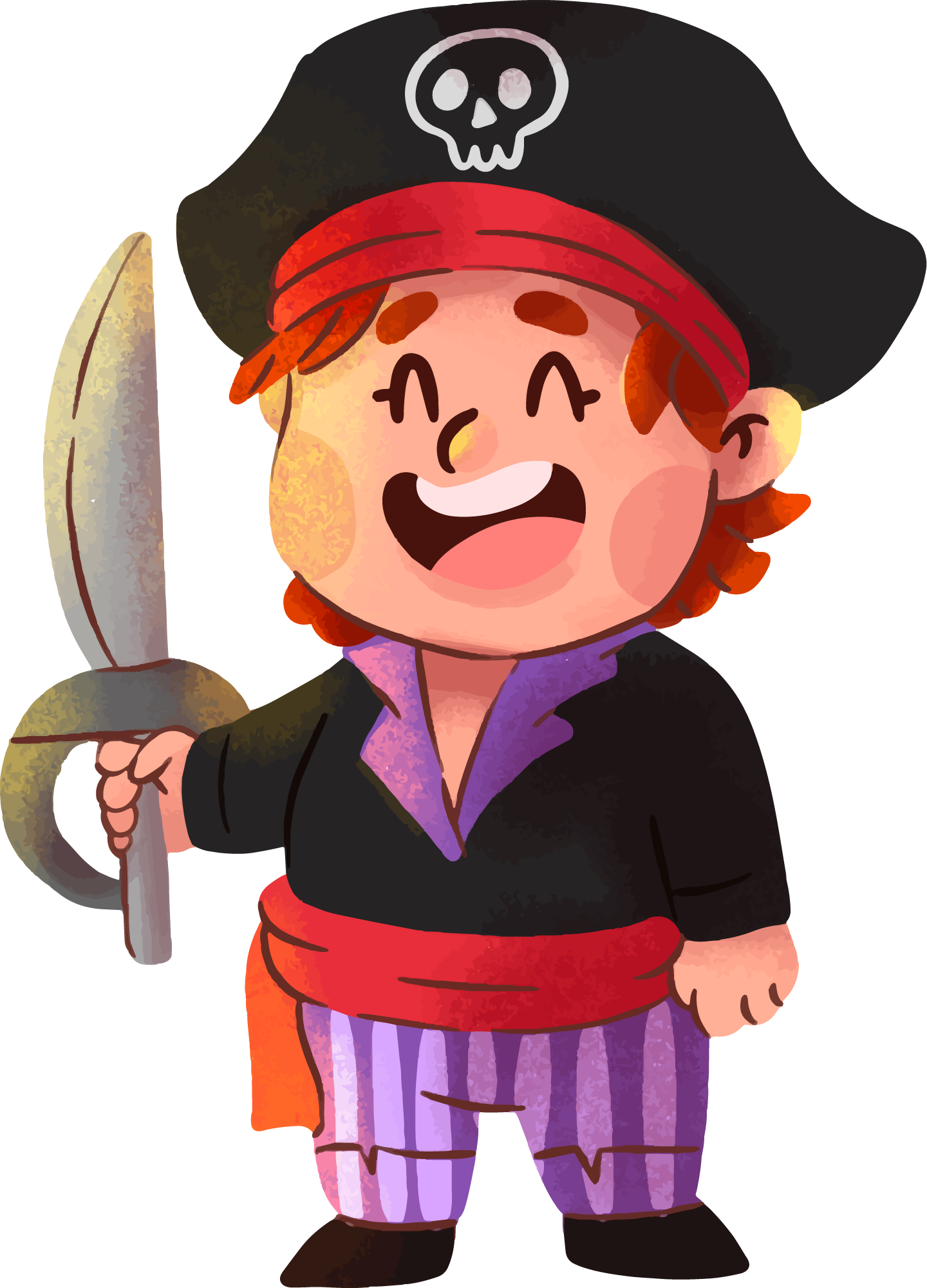 Preview for Cartoon-pirate-boy-illustration-halloween-costume-sticker-7f7a0