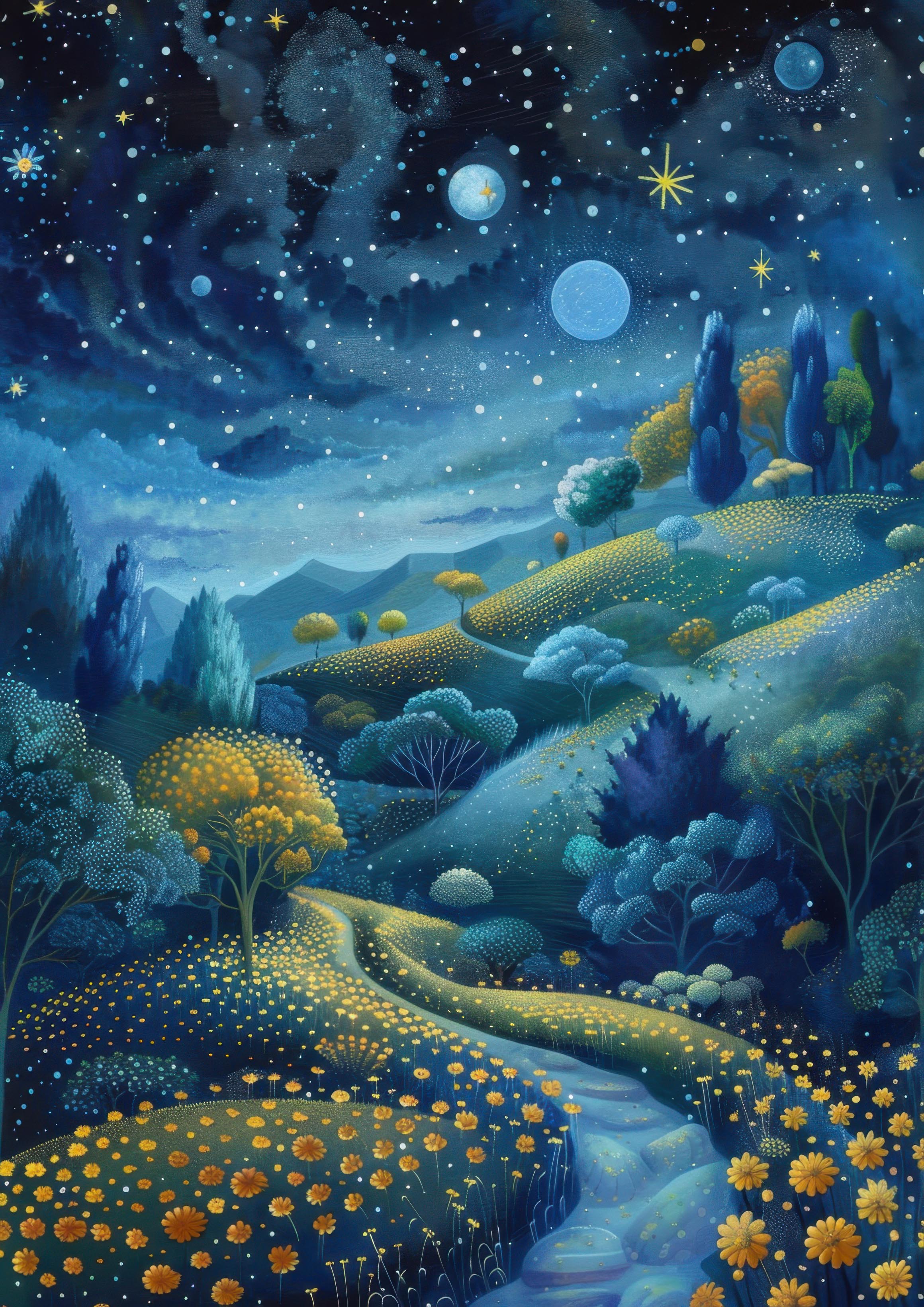 Preview for Night-sky-landscape-art-astrophotography-photo-background-63050