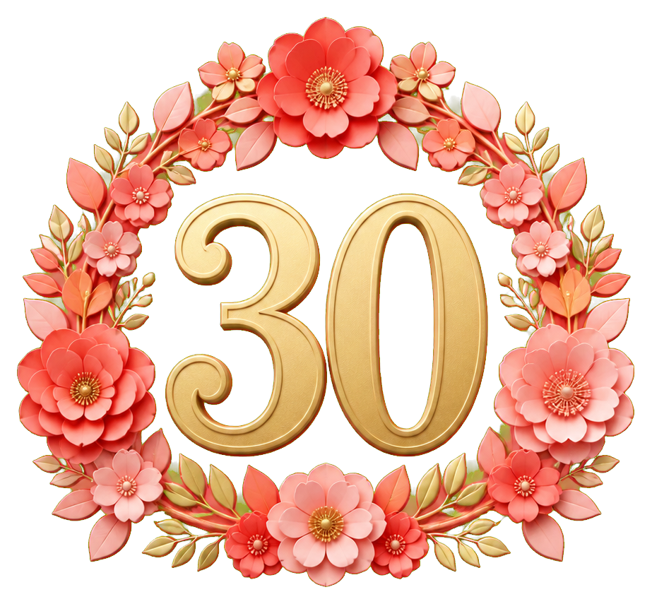 Preview for Golden 30 Arch Birthday Sticker