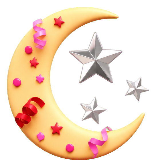 Preview for Celestial Moon And Stars Sticker
