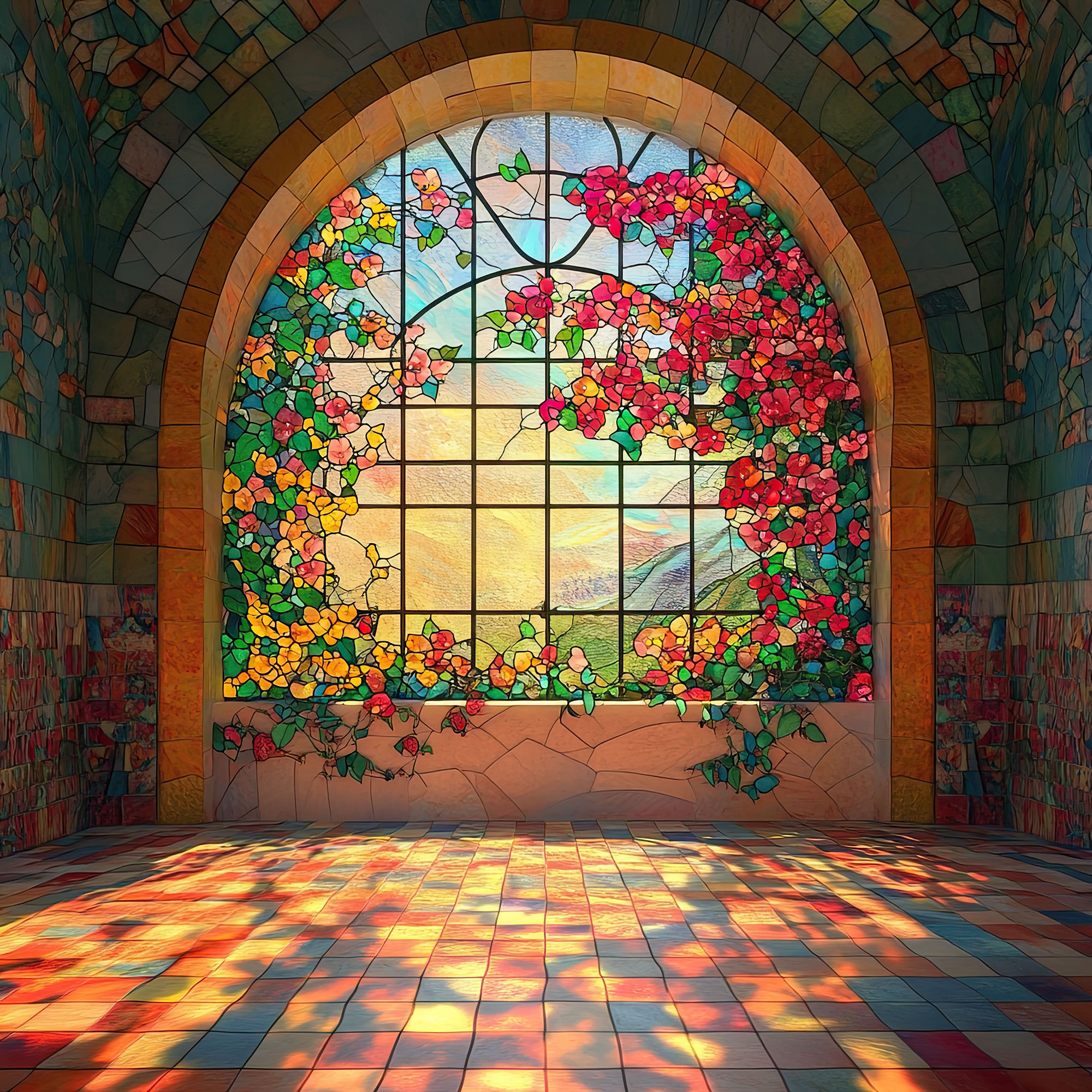 Preview for Serene-floral-window-scene-interior-backdrop-background-2ce8b