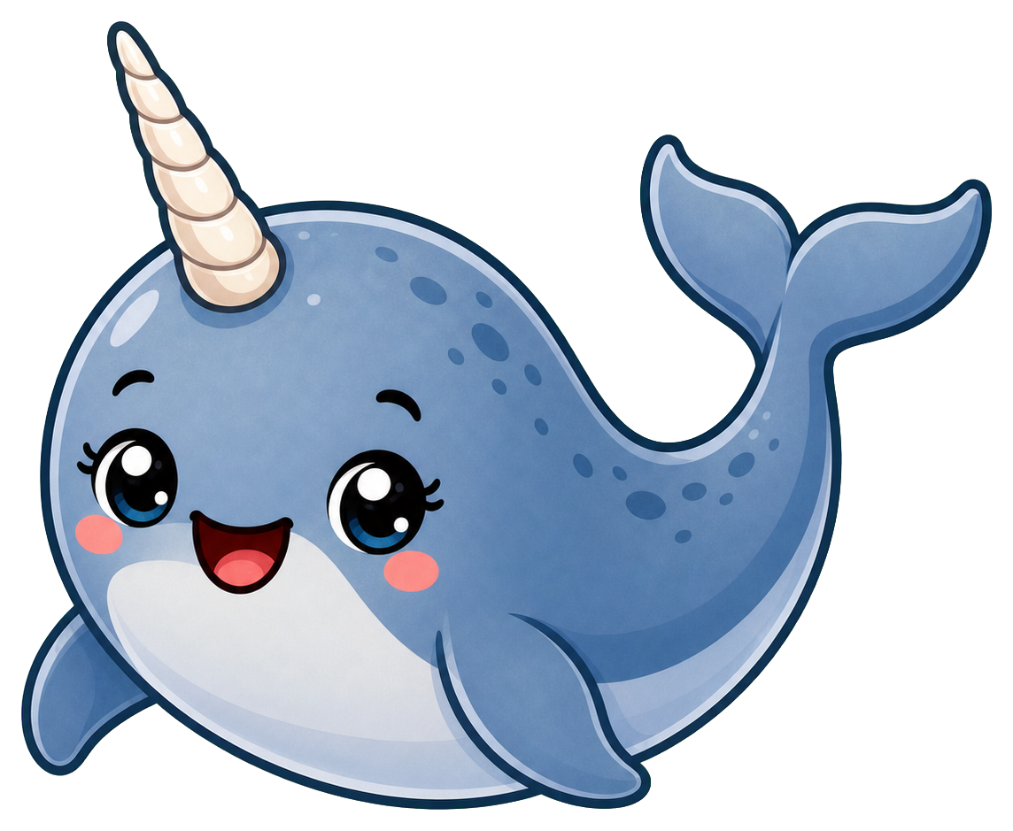Preview for Narwhal Sticker For Ocean Designs