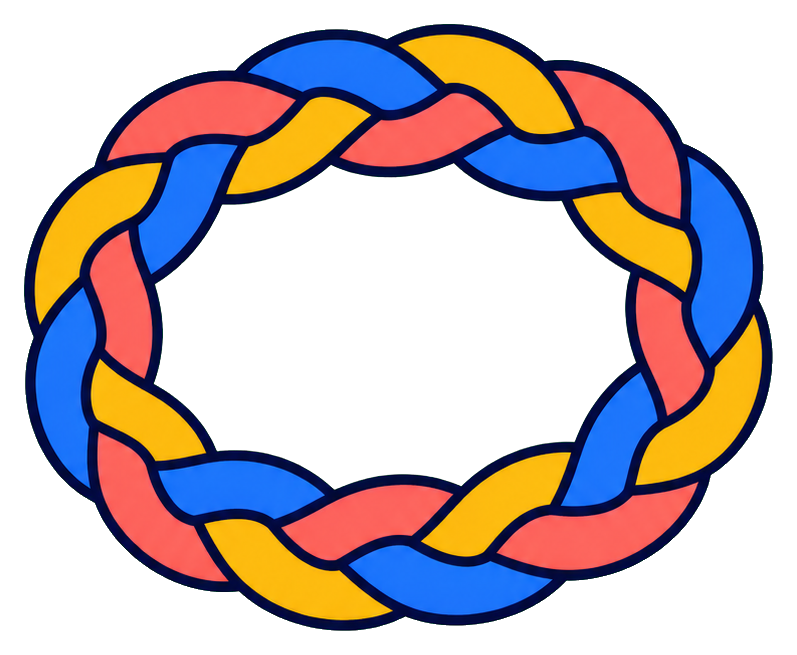 Preview for Braided Rope Loop Sticker Graphic