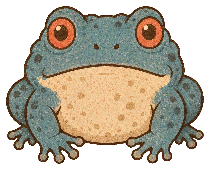 Preview for Dusty Blue Halloween Toad Sticker