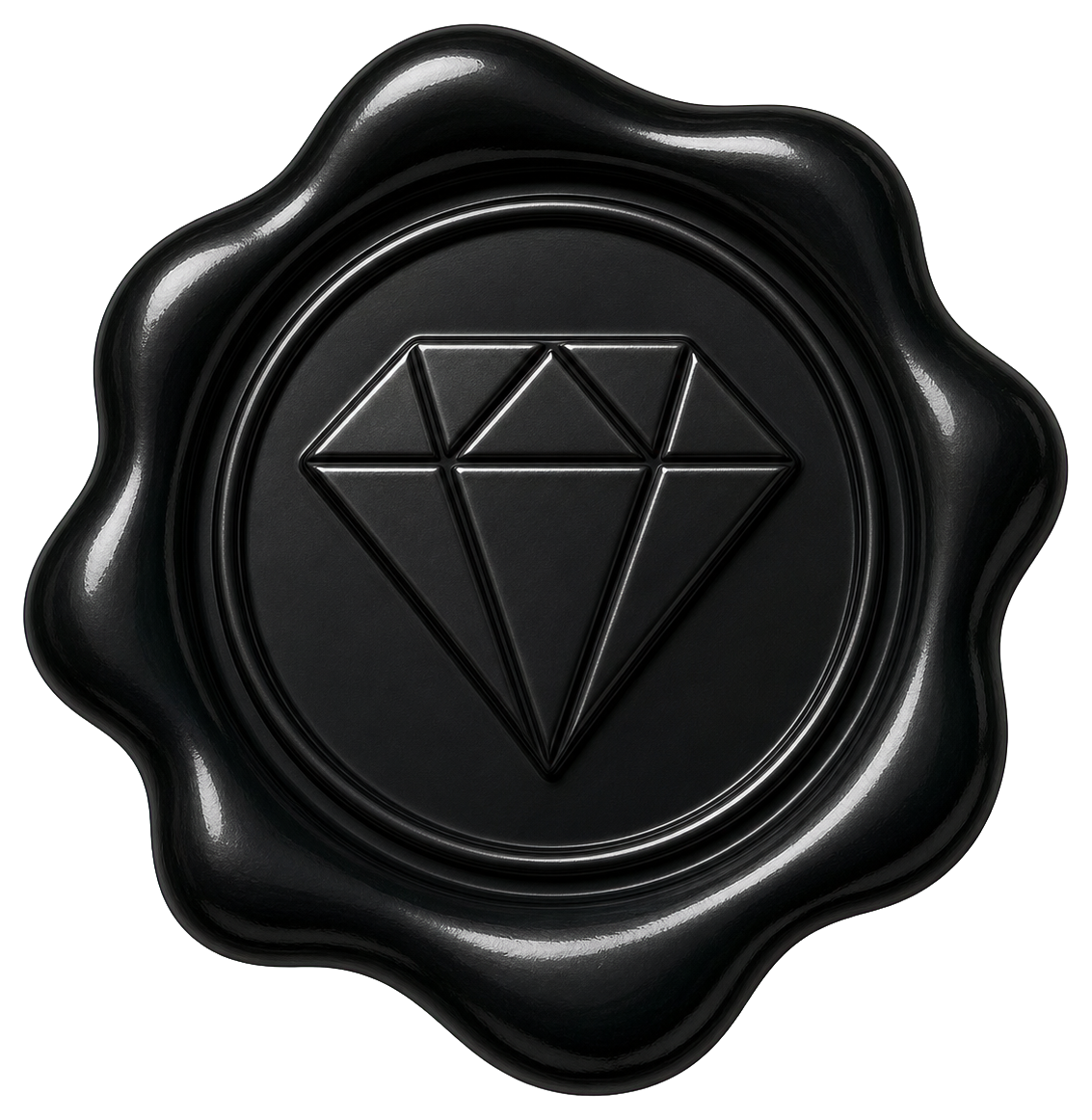 Preview for Black Diamond Wax Seal Sticker
