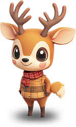 Preview for Cartoon-deer-illustration-character-sticker-0c883