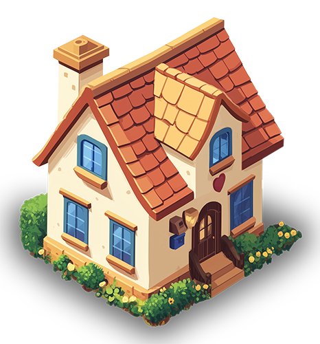 Preview for Cartoon-house-illustration-building-sticker-62f4a