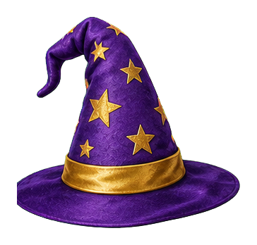 Preview for Purple Wizard Hat Sticker