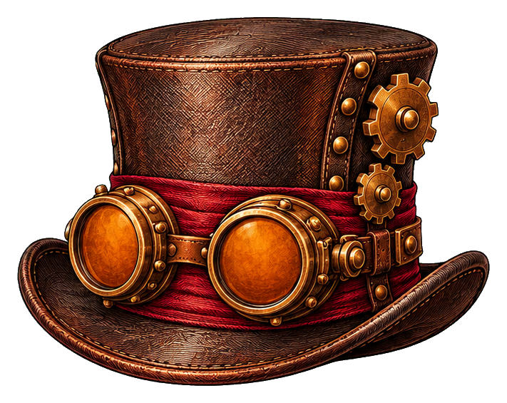 Preview for Steampunk Top Hat With Goggles