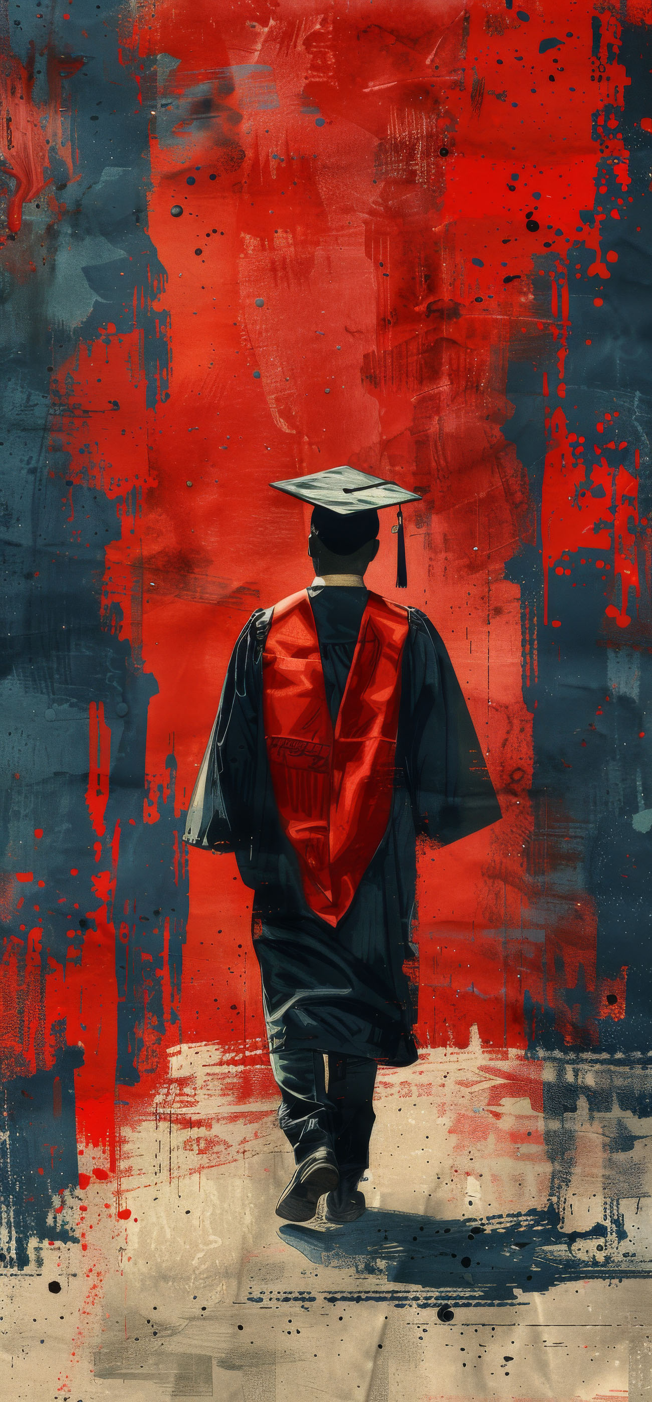 Preview for Graduate-red-stole-graduation-phone-background-7baad