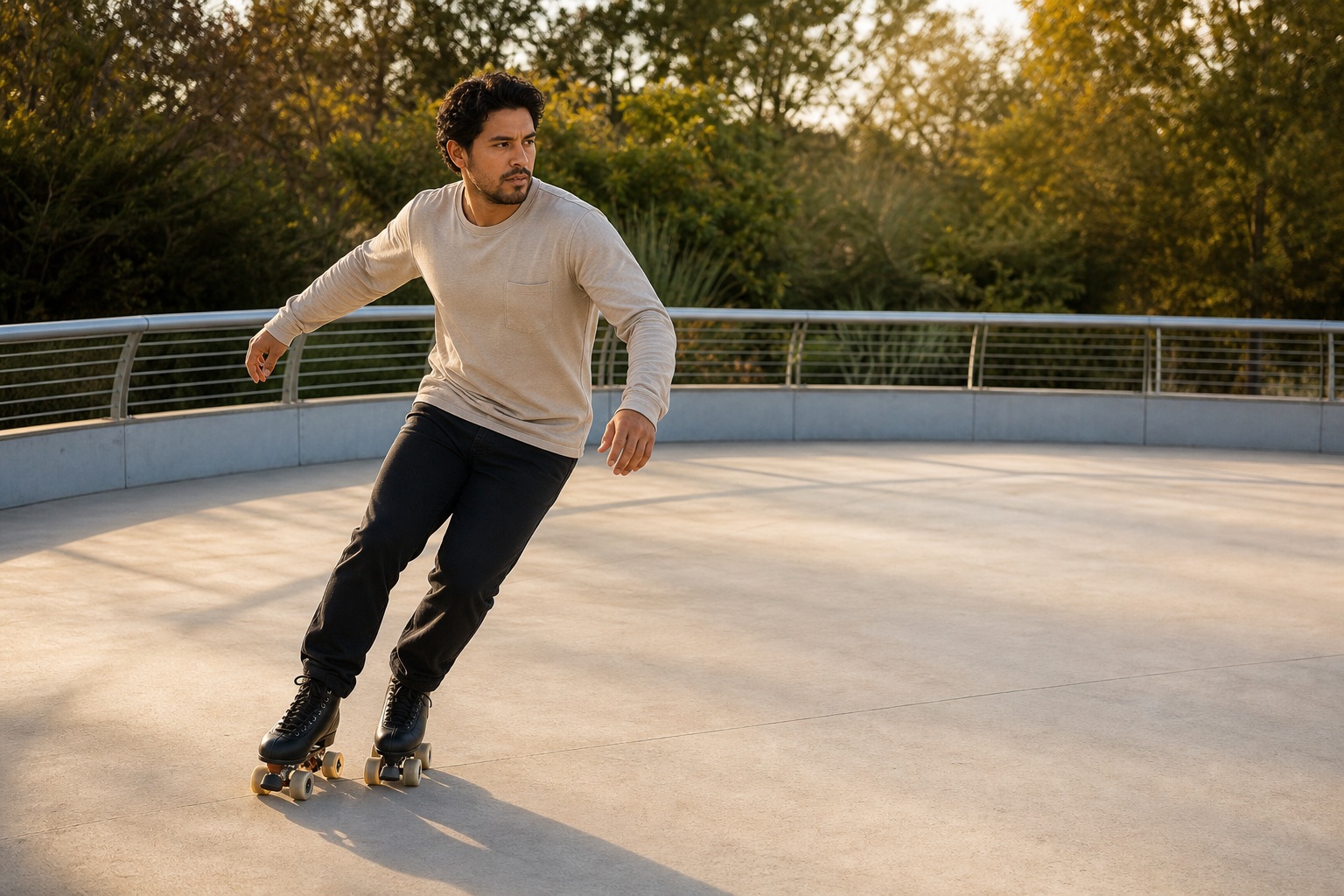 Preview for Roller Skating Urban Background Stock Image