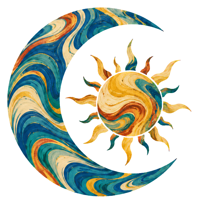 Preview for Marbled Celestial Shapes Sun Moon Duo