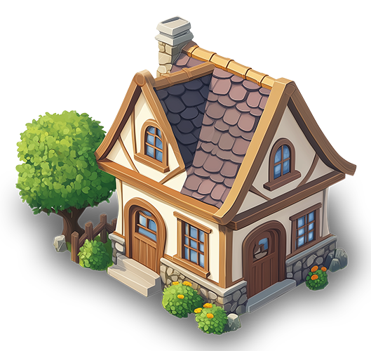 Preview for Cartoon-house-illustration-building-sticker-6f278
