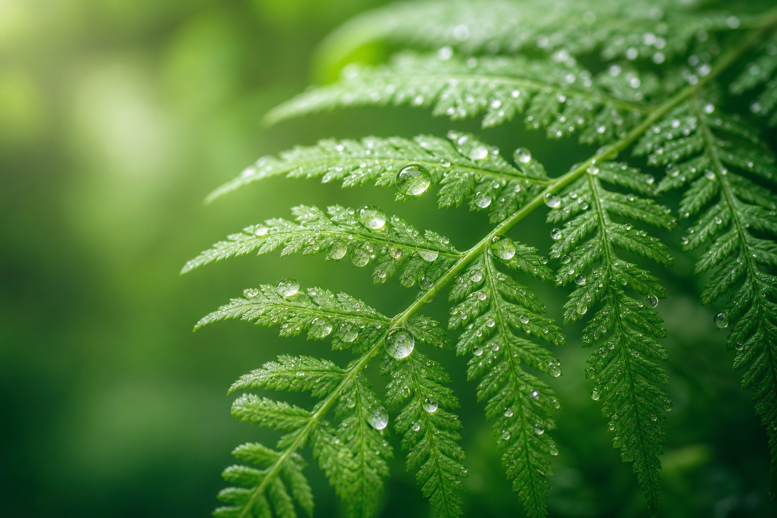 Preview for Fern Leaf Dew Background Stock Background