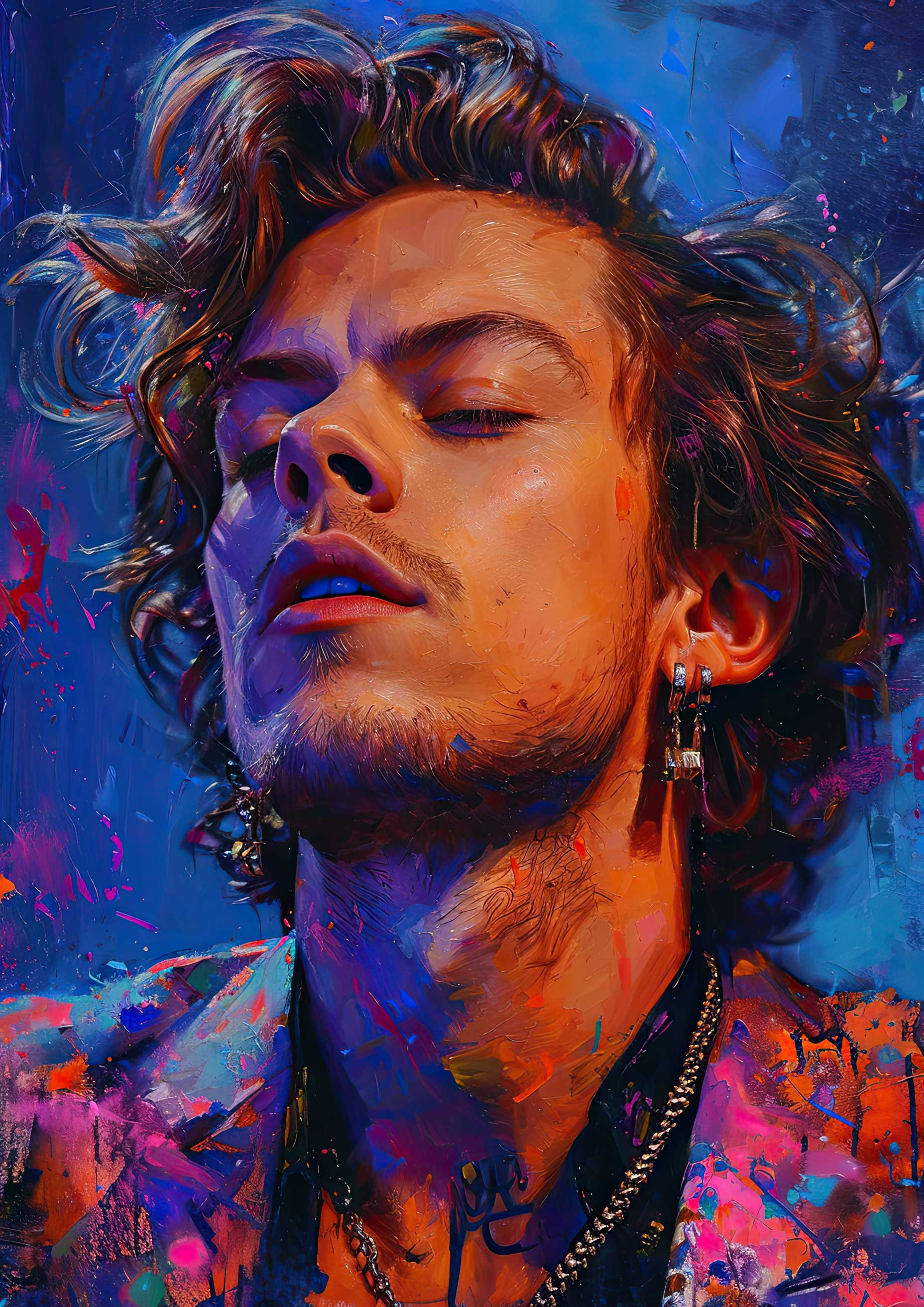 Preview for Harry-styles-vibrant-portrait-celebrities-background-0289d