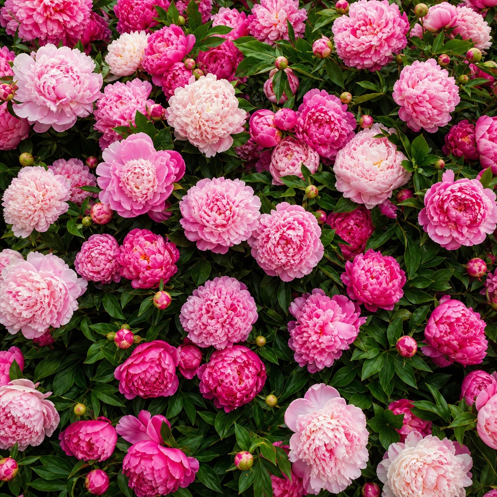 Preview for Pink Peony Floral Background Stock Image