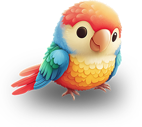 Preview for Colorful-parrot-illustration-animal-sticker-29ee2