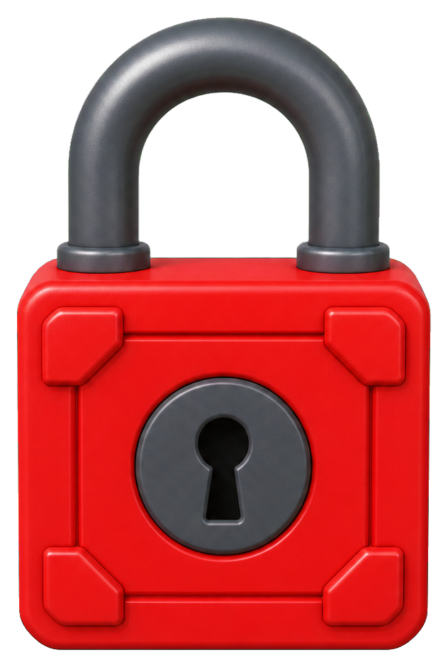 Preview for Padlock Sticker Graphic For Designs