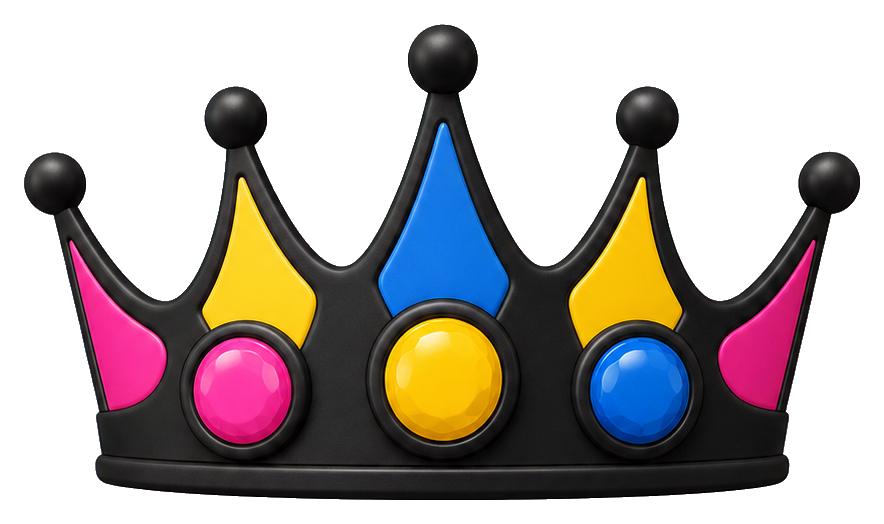Preview for Pan Pride Crown Sticker