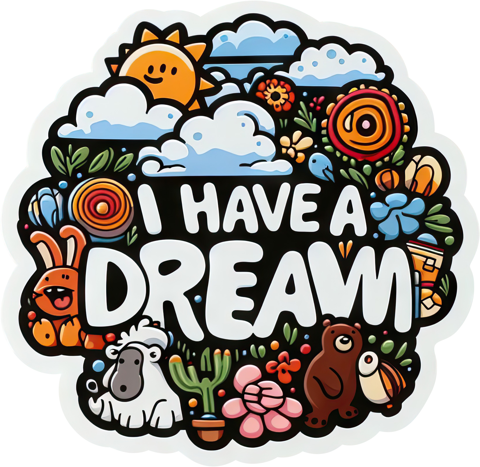 Preview for Dream-sticker-cartoon-animals-mlk-3f20d