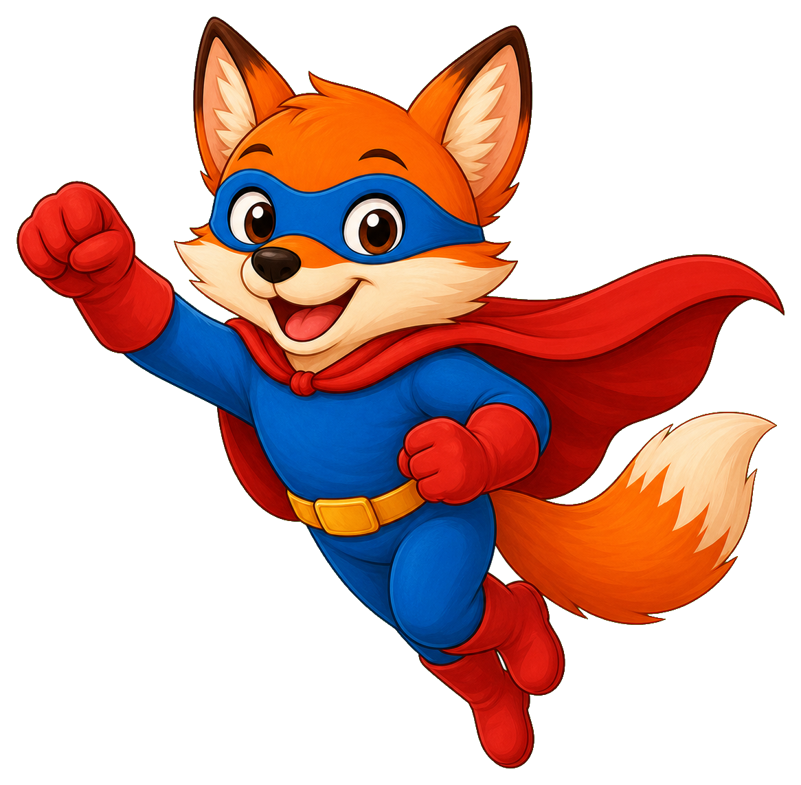 Preview for Superhero Fox Sticker