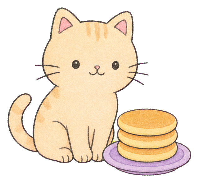 Preview for Cat With Pancake Sticker