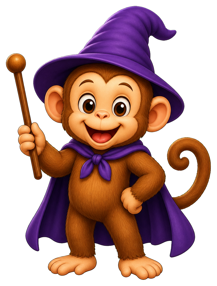 Preview for Monkey Wizard Sticker