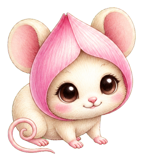 Preview for Tulip Petal Mouse Sticker For Cute Designs