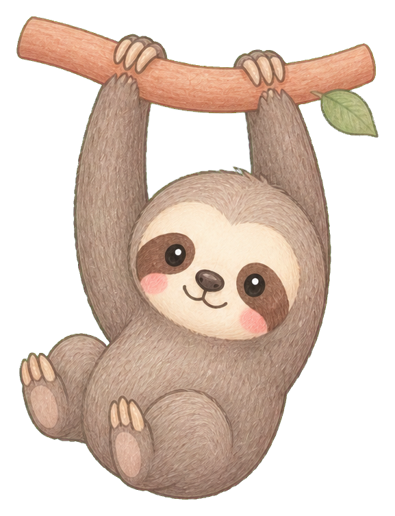 Preview for Sloth Hanging Sticker