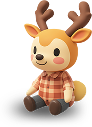 Preview for Cartoon-deer-character-sticker-59aa5