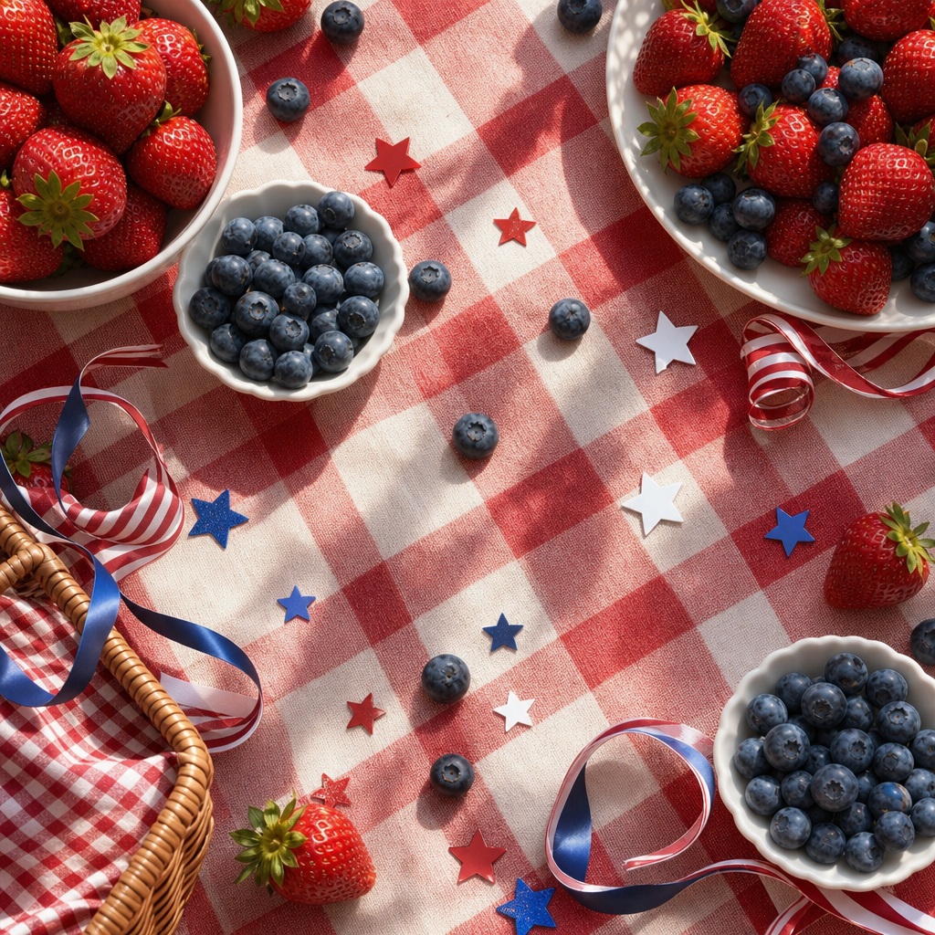 Preview for Fourth Of July Picnic Background