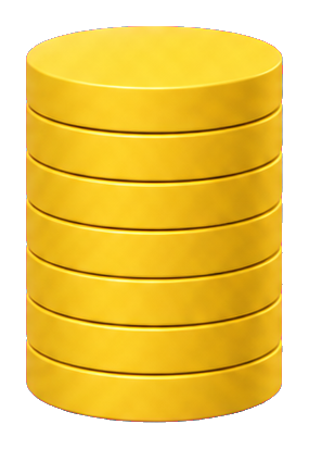 Preview for Gold Coin Stack Sticker