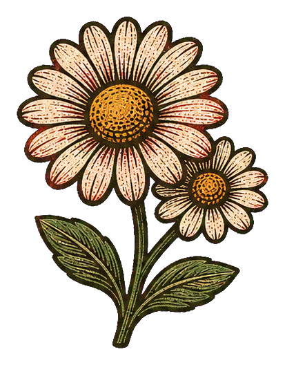 Preview for Carved Daisy Sticker Graphic