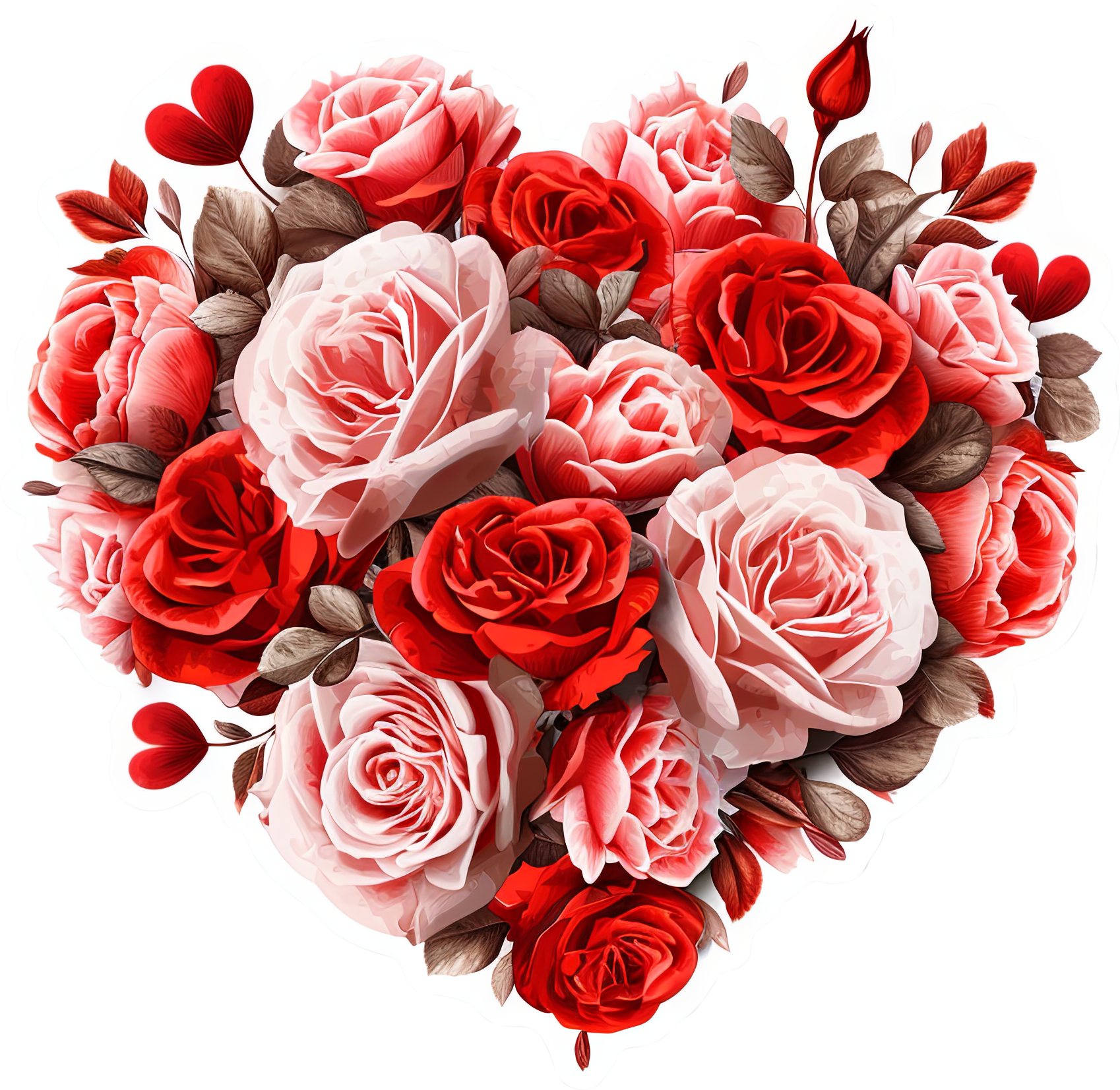 Preview for Heart-shaped-rose-bouquet-valentines-day-sticker-d59f8