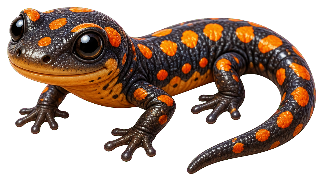 Preview for Orange Spotted Salamander Sticker