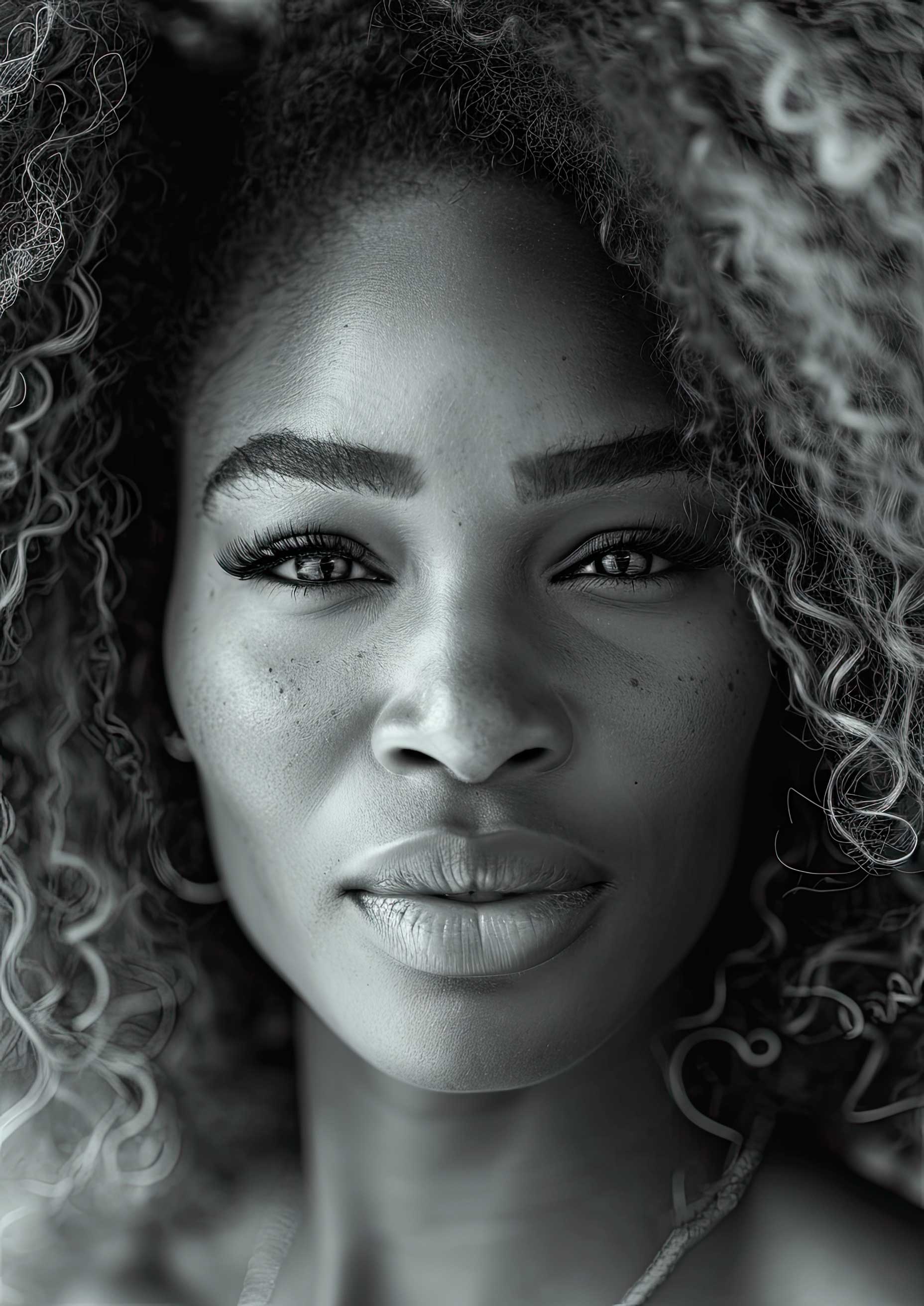 Preview for Black-and-white-woman-portrait-celebrities-background-78577