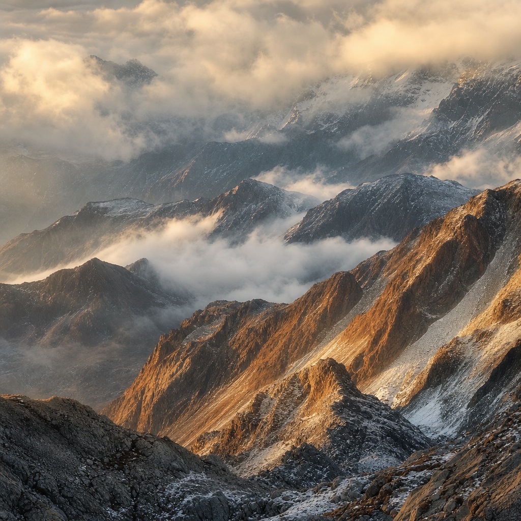 Preview for Alpine Dawn Mountain Background